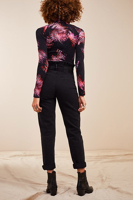 LE FAYE. BLACK SLOUCHY JEANS 2