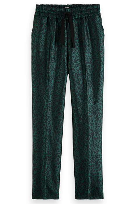 MAIA - MID RISE TAPERED LEG LEOPARD JACQUARD JOGGER CREATURE 4