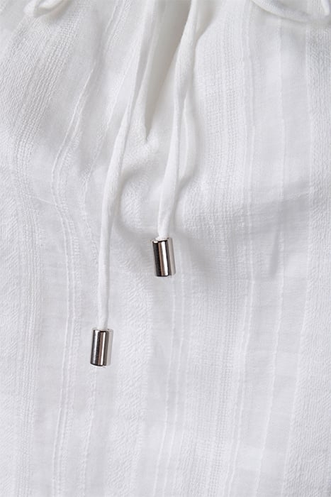 VIOLA COTTON SPLICED TRIM BLOUSE WHITE 3