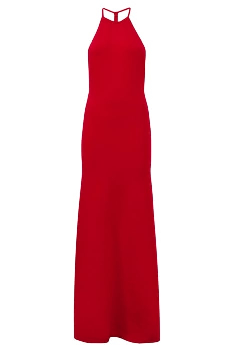 OLIVIA-KNITTED MAXI DRESS RED 2