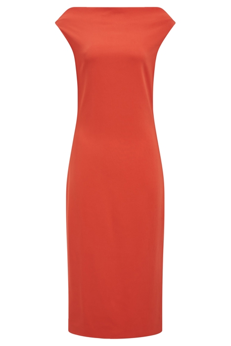 ZARIA-DRAPE DRESS CORAL 2