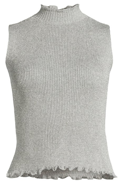 METAL KNITTED TOP LIGHT BASALT 3