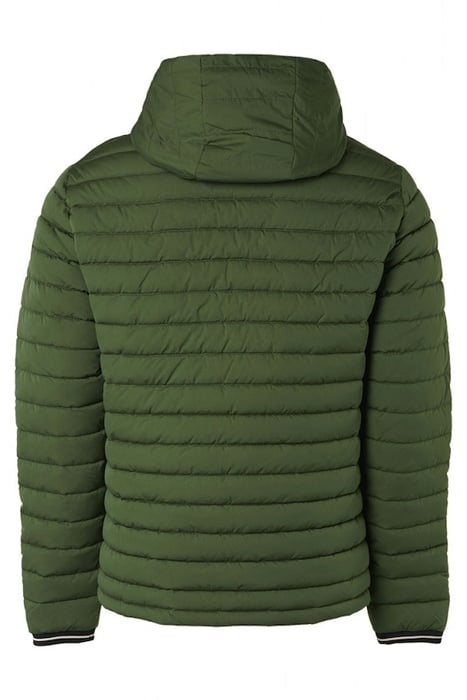 JACKET HOODED SHORT FIT PADDED DARK GREEN 5