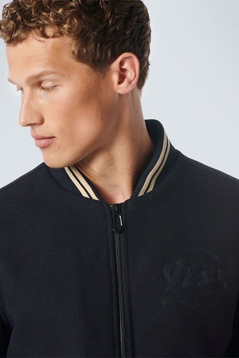 JACKET BOMBER FIT WITH WOOL 2 COLOURED TWILL DARK NIGHT 6