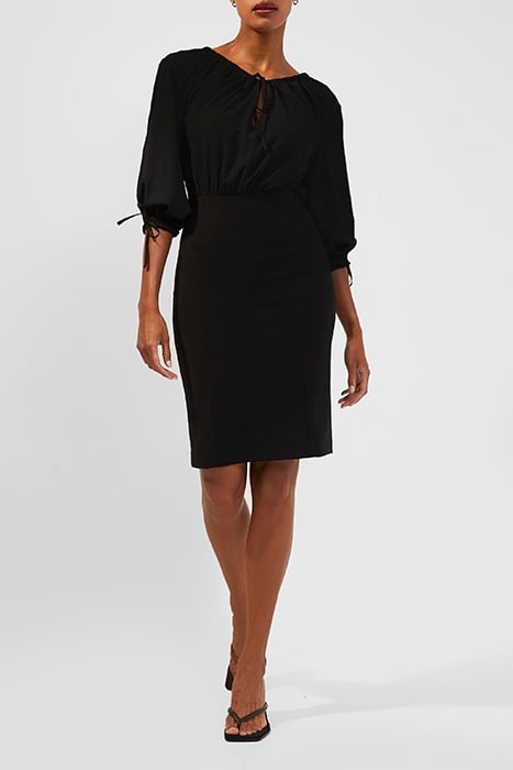 COURTNEY CREPE MIX FITTED DRS BLACK 1