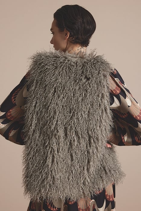 GILET FAUX FUR BROWN 2