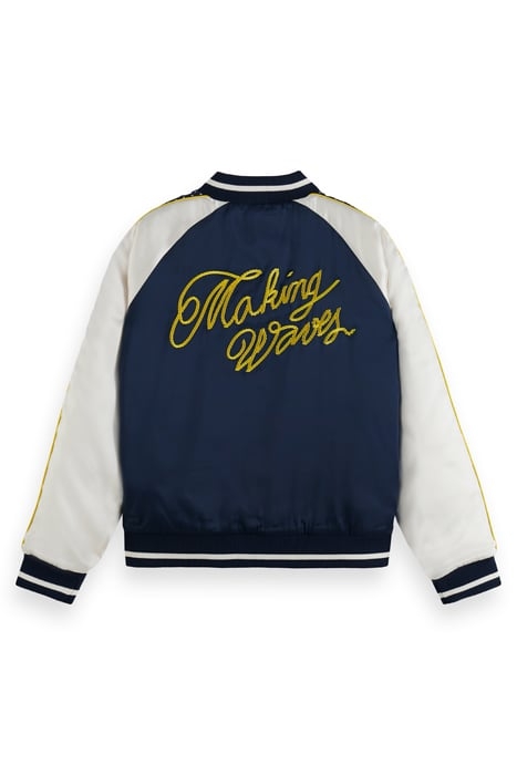 EMBROIDERED BOMBER WITH CONTRAST DETAIL NIGHT 5