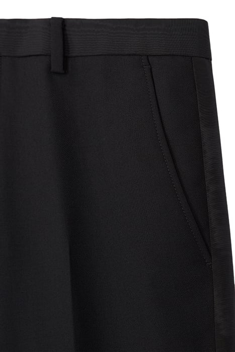 SATIN SIDE SUIT TROUSERS BLACK 2