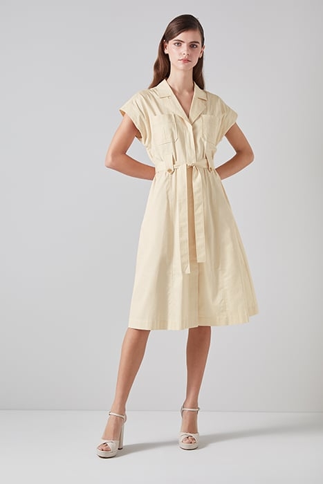 DR IVY UTILITY DRESS ECRU 5