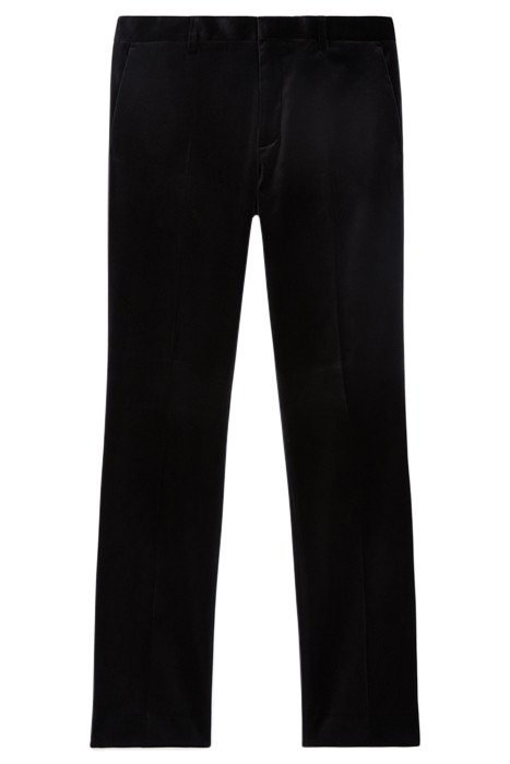 SMOOTH VELVET SUIT TROUSERS BLACK 5