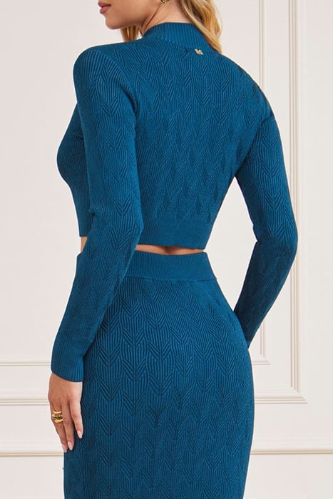 MARCIANO BY GUESS ARLET SWEATER TOP BLUE KNITTED OPAL 2