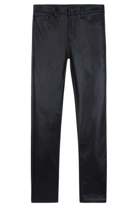 BLACK COATED SLIM JEANS BLACK 5