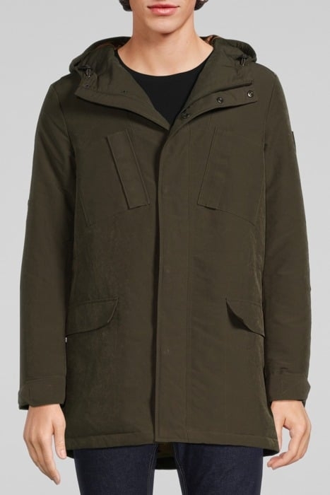 KHAKI QUILTED INSIDE MULTIPOCKET PARKA KHAKI 1