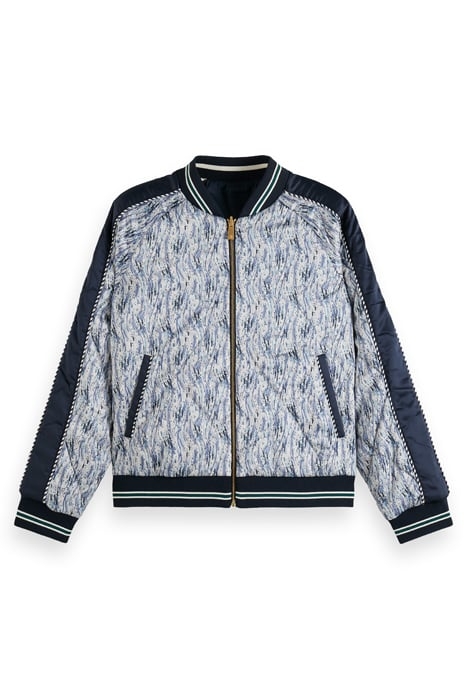 EMBROIDERED BOMBER WITH CONTRAST DETAIL NIGHT 6
