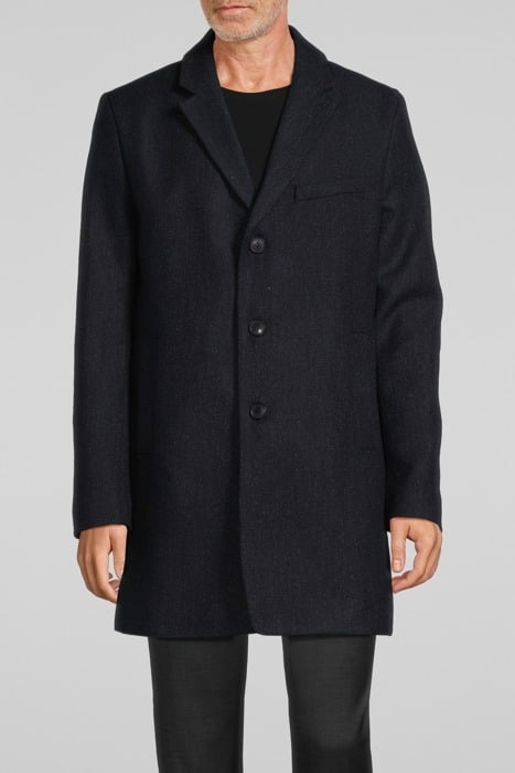 NAVY SEMI-PLAIN COAT NAVY 1