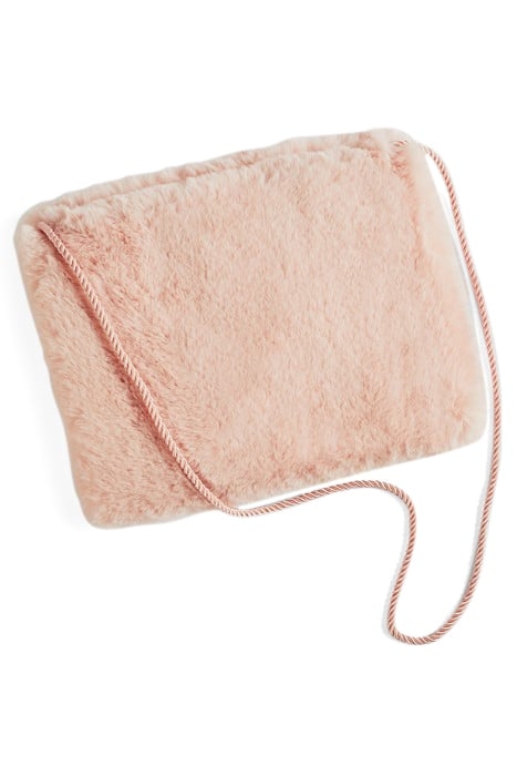 OA BECCA FAUX FUR MUFF PINK 1