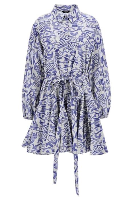 MARCIANO BY GUESS ABBIE SHIRT DRESS SUBSTANCE BLUE PRINT 4
