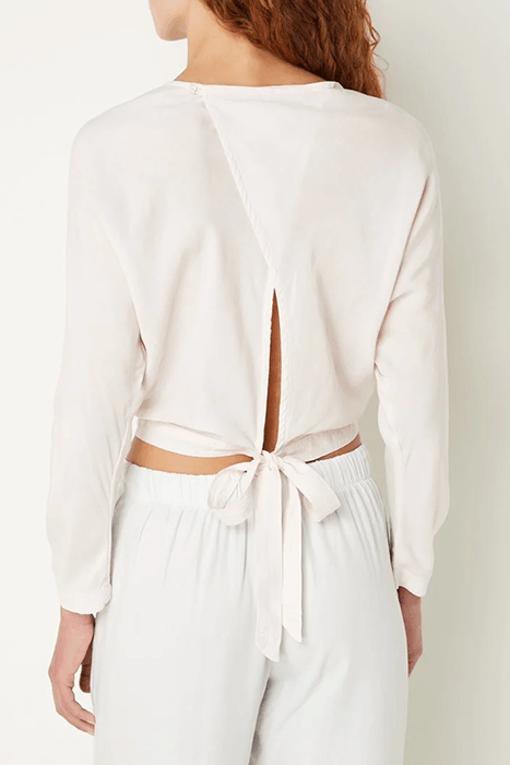 CROSS BACK TOP SHEER ROSE 2