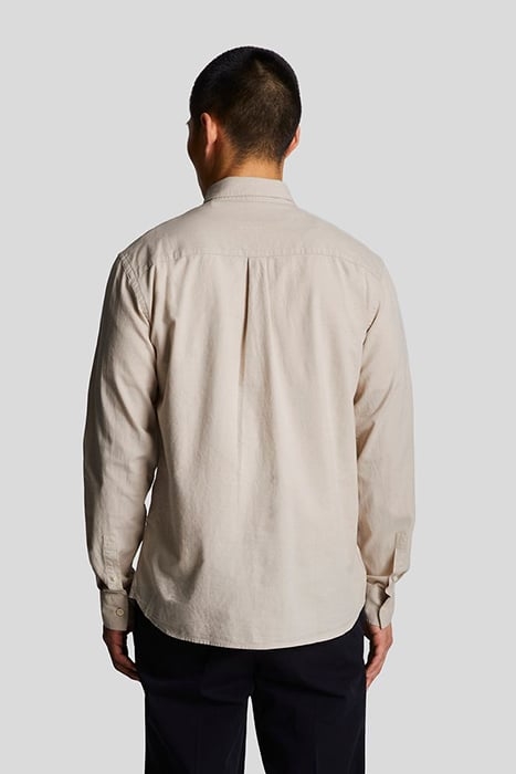 COTTON LINEN BUTTON DOWN SHIRT COVE 2