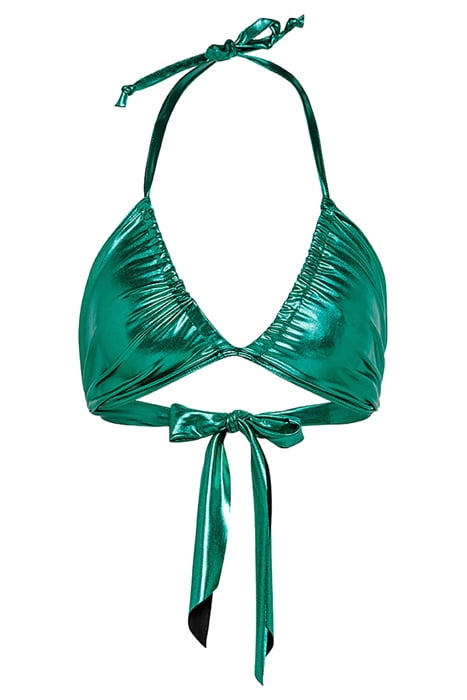 LAMINATED BIKINI TOP EMERALD 1