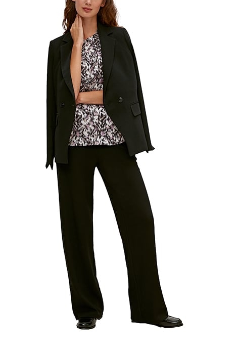 COMMA BLOUSES GREY/BLACK 3