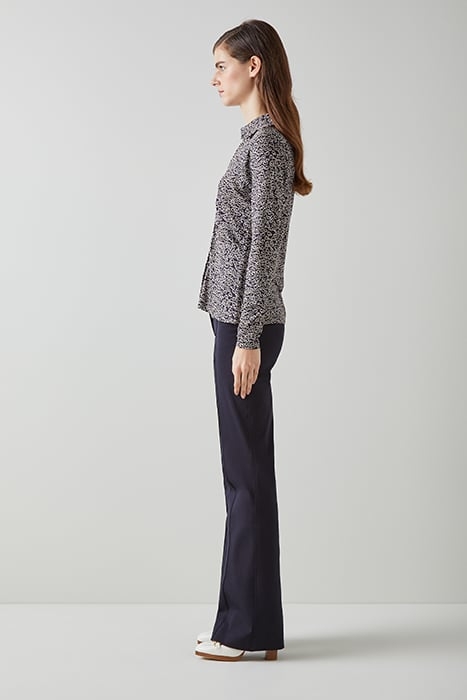 MOLLY HEART BUTTON-DOWN SHIRT NAVY/IVORY 4