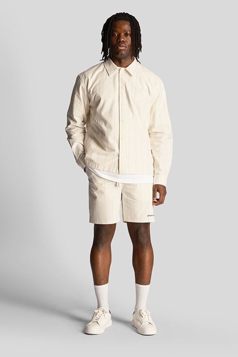 PINSTRIPE SHORT CHALK 1