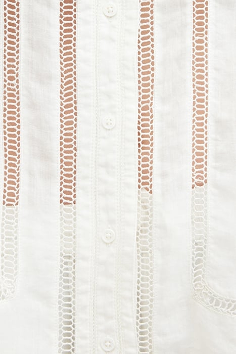 JADE LINEN SHIRT ECRU WHITE 8