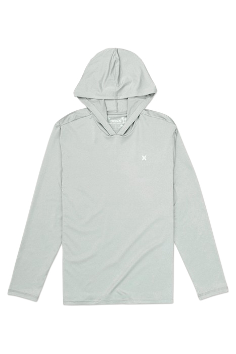 HYBRID UPF HOODED UPF LONG SLEEVE LIGHT STONE GREY 3