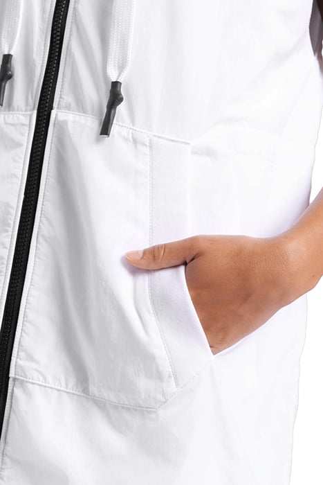 WOMEN'S HOODED SLEEVELESS JACKET MPH WHITE 7