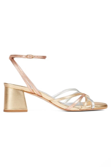 STARLET TIE SANDAL SILVER/GOLD 1