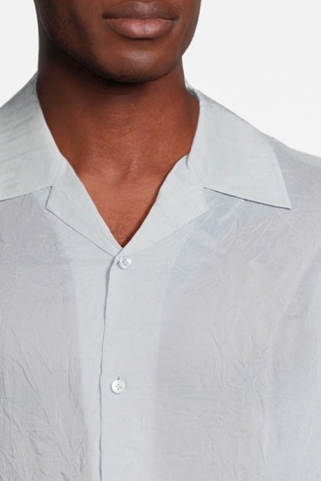 CRINKLED RESORT SHIRT ICE BLUE 4
