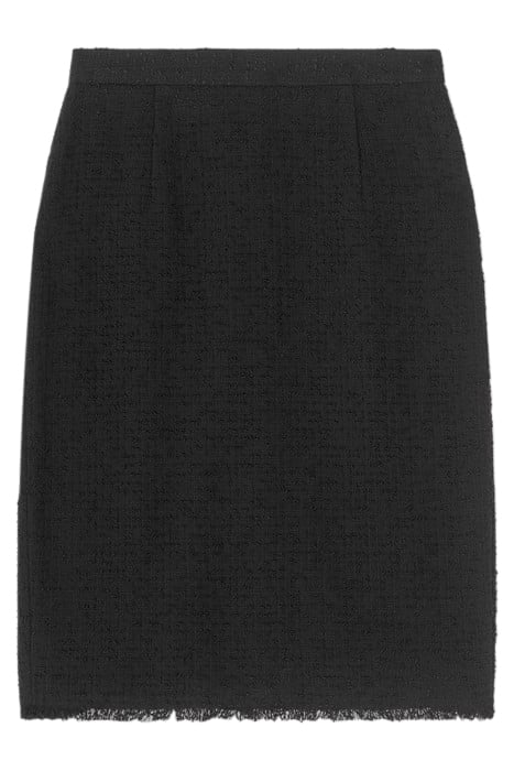 LARA- TWEED MIDI SKIRT BLACK 4