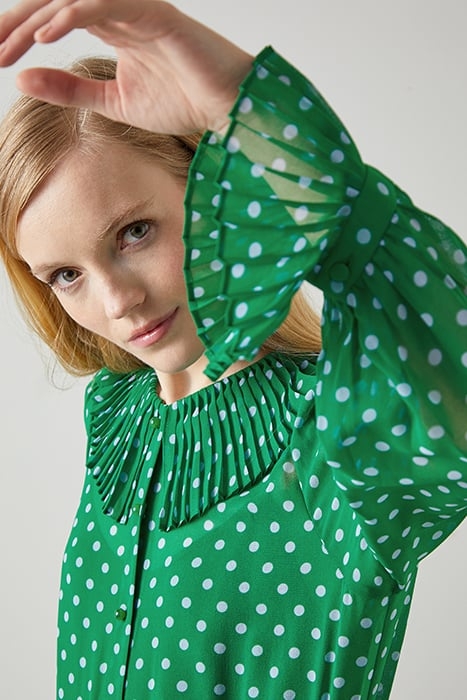 DITA - BUTTON-DOWN SHIRT GREEN/BLUE 6