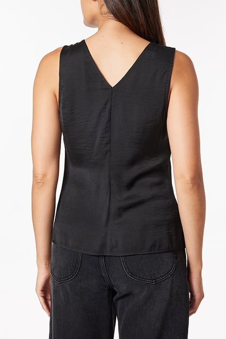 SLEEVELESS BUTTON FRONT BLOUSE BLACK NIGHT 4