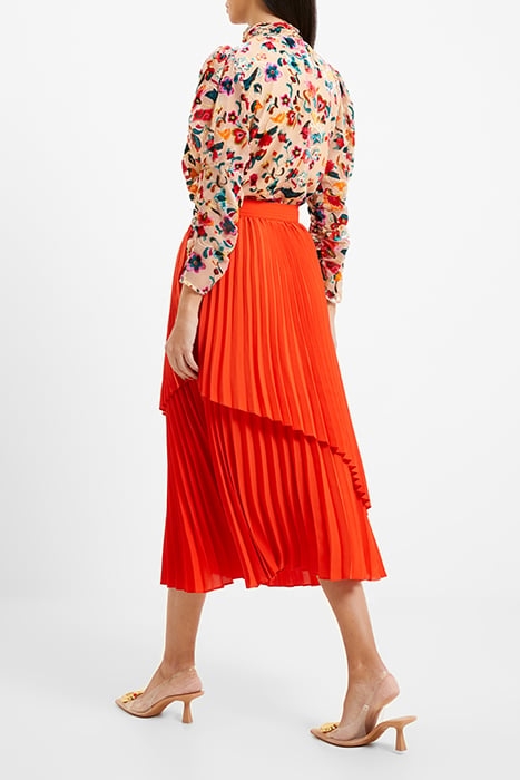 ARIE PLEATED SKIRT RED 2