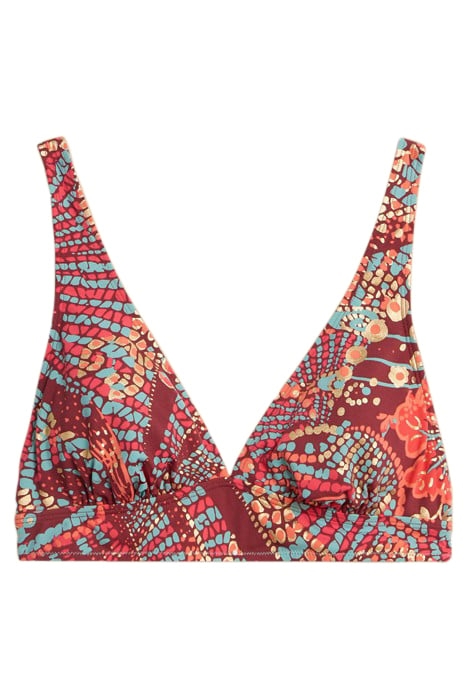 TABITHA BIKINI TOP RED PRINTED 2