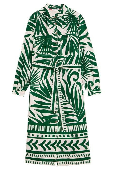 TONI ECO VERO SHIRT DRE GREEN PRINTED 2