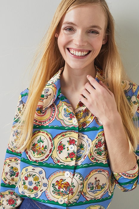 ERICA PLATES BUTTON-DOWN SHIRT MULTICOLOR 5