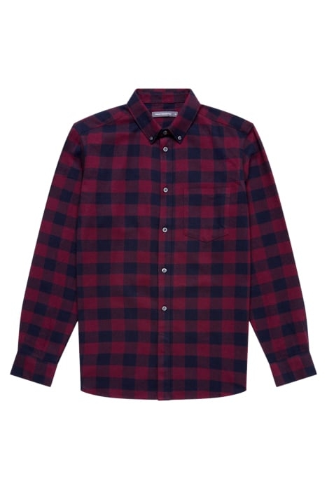 LARGE GINGHAM FLANNEL LS RED 1