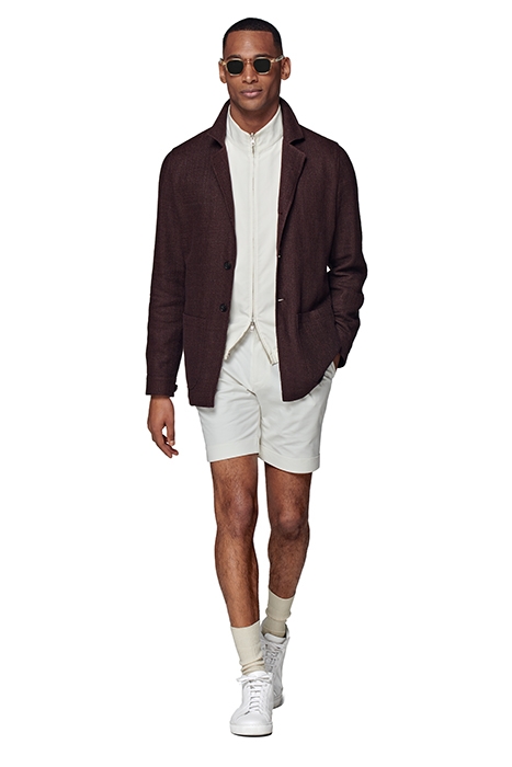 BURGUNDY RELAXED FIT SHIRT-JACKET BURGUNDY 5