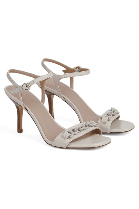 IVONNE WOODSTACK SANDAL OFF WHITE 2
