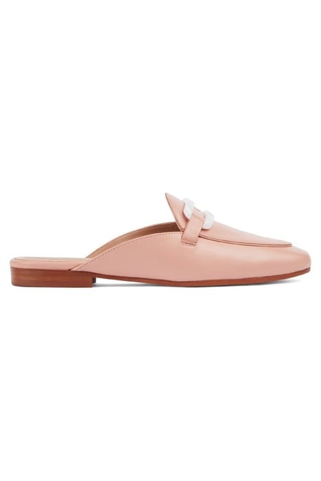 EVELYN BACKLESS MULE PINK 1