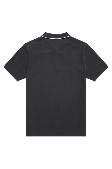 SINGLE TIPPED PIQUE POLO DARK GREEN/WHITE 2