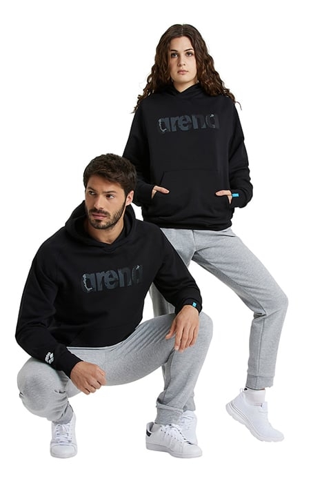 HOODED SWEAT LOGO BLACK 1