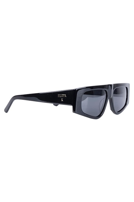 ANGLED ACETATE SUNGLASSES BLACK 1