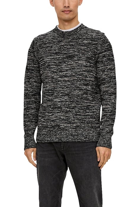 S.OLIVER PULLOVER GREY/BLACK 1