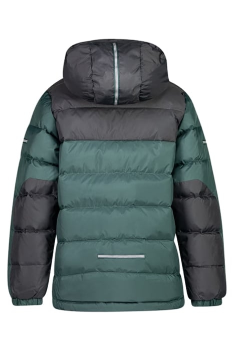 BILTO DOWN KIDS JACKET FOREST FROST/SOLID DARK GREY 2