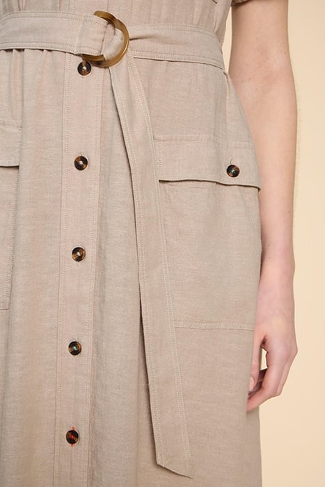 HAZEL LINEN BLEND SHIRT DRE LIGHT NATURAL 3