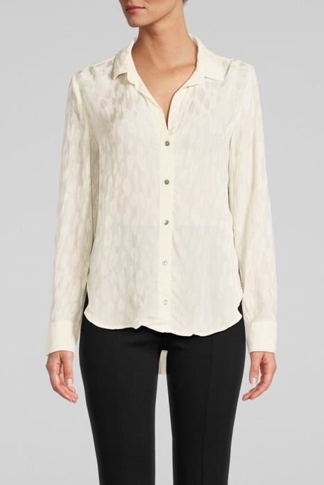 SPLIT BACK BUTTON DOWN MILKY WHITE 1
